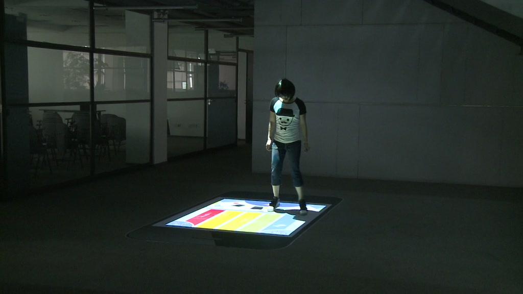 爱音乐地面交互全景互动展示
